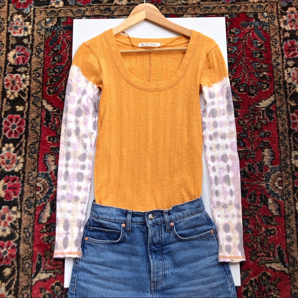 NEW Free People Big Sur Long Sleeve Tee S